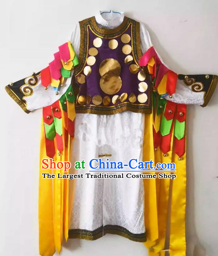 Chinese Nuo Opera Master Clothing Sacrifice God Dancing Garments Witchcraft Performance Costumes
