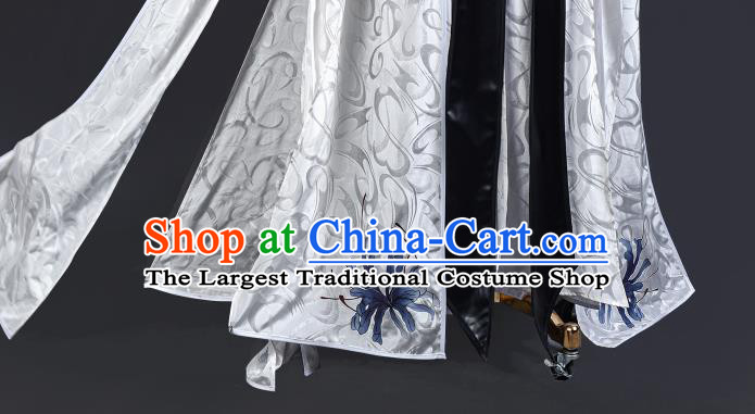 Top Jian Xia Qing Yuan Ling Xue Ge Clothing Ancient Swordsman Costumes Cosplay Young Hero Clothes