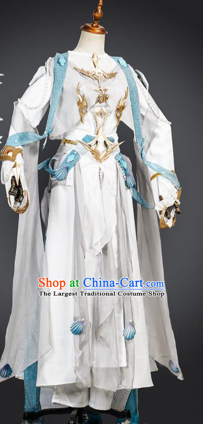 Jian Xia Qing Yuan NPC Clothing  Ancient Swordswoman Costumes Cosplay Peng Lai Princess Clothes
