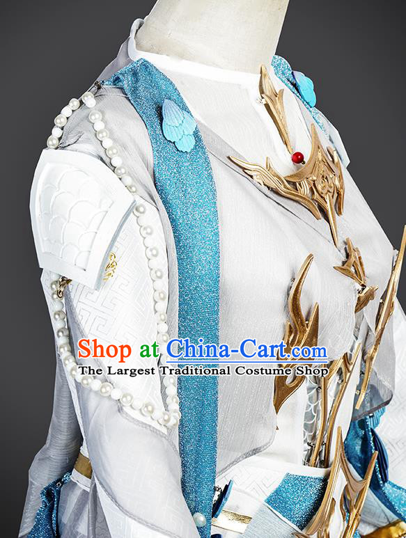 Jian Xia Qing Yuan NPC Clothing  Ancient Swordswoman Costumes Cosplay Peng Lai Princess Clothes
