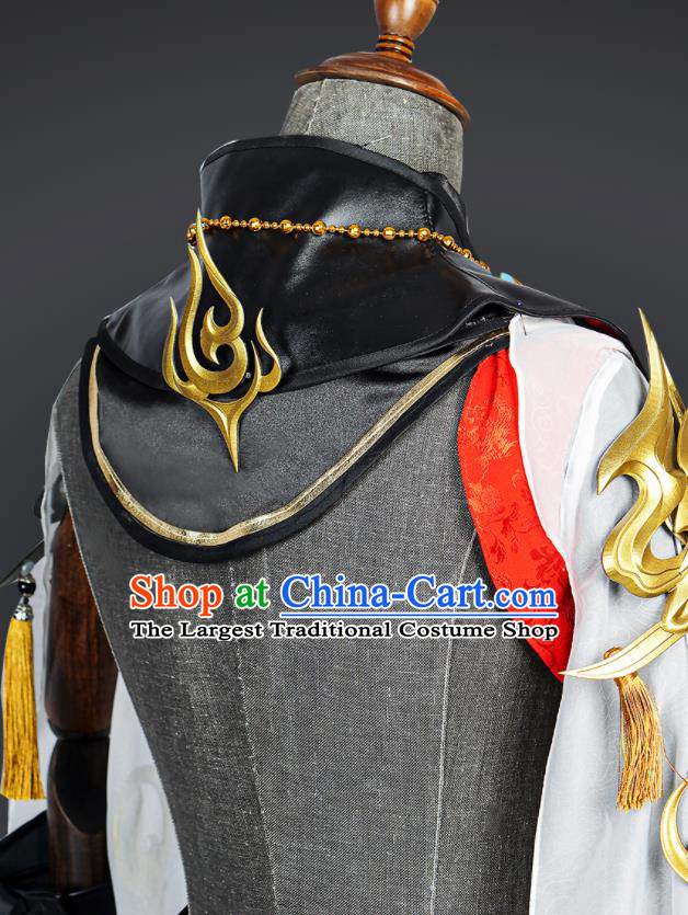 Jian Xia Qing Yuan NPC Clothing Ancient Blade Male Costumes Cosplay Swordsman Clothes