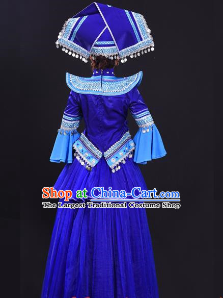 Zhuang Costumes Male And Female Hosts Costumes Solo Performance Costumes Big Swing Skirts
