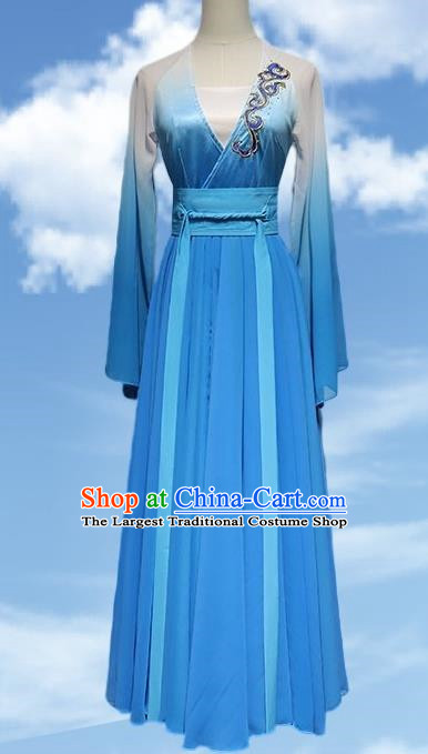 Classical Han And Tang Dance Costumes Female Qingshan Yuandai Same Style Women Group Dance Performance Costumes Chinese Dance Examination Clothing