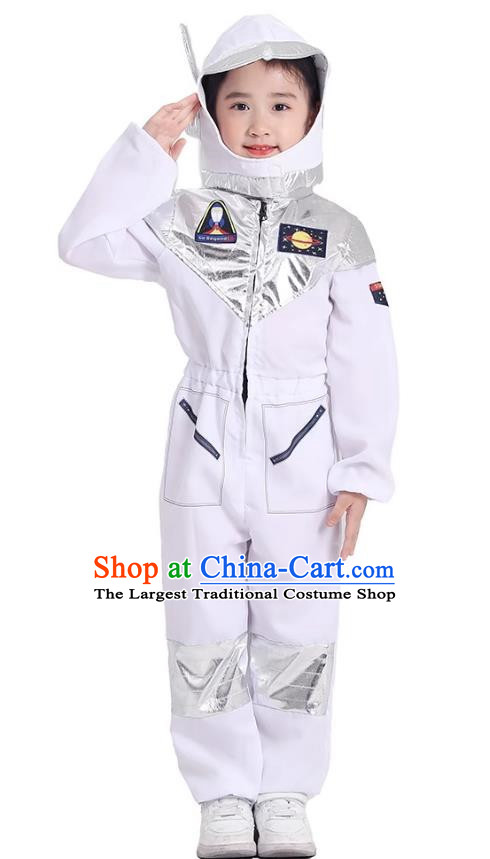 Primary School Students Play Astronaut Costumes Space Science And Technology Program White Alien Props Costumes