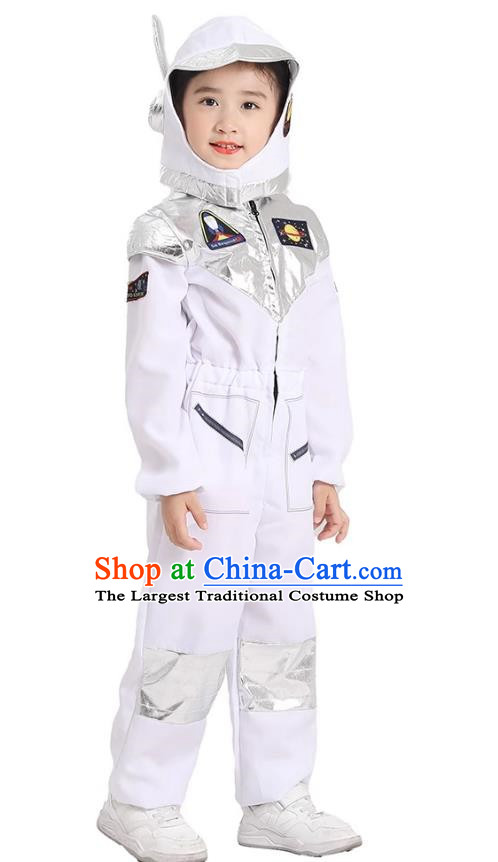 Primary School Students Play Astronaut Costumes Space Science And Technology Program White Alien Props Costumes
