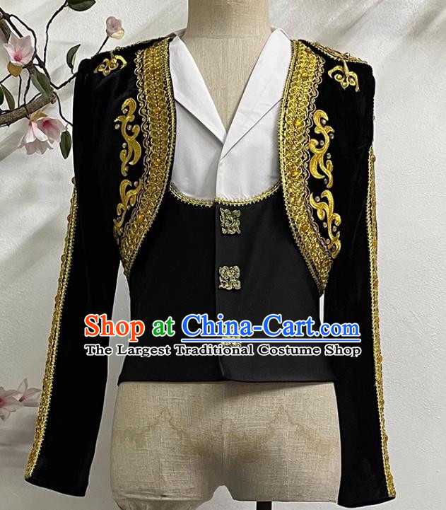 Boys Court Ballet Costume Two Piece Exquisite Stage Performance Costume