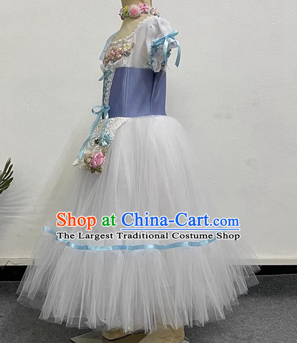 Children Princess Dress Elegant Gauze Dress Performance Dance Costume