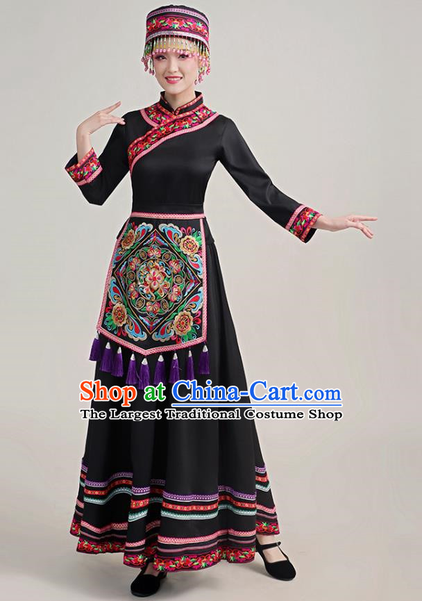 Dong Costume Female Minority Costume Adult Autumn And Winter Long Embroidery Stage Performance Costume Show