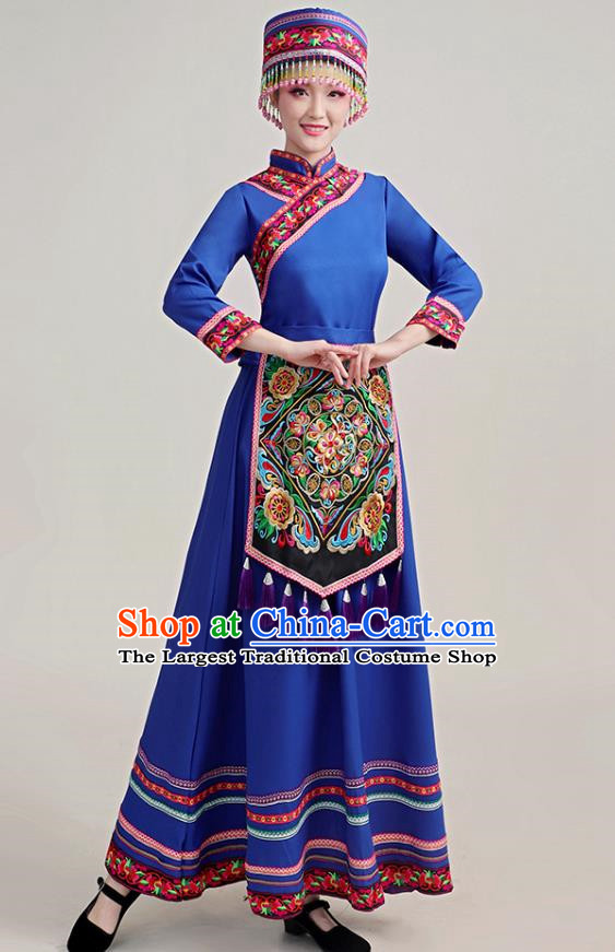 Dong Costume Female Minority Costume Adult Autumn And Winter Long Embroidery Stage Performance Costume Show