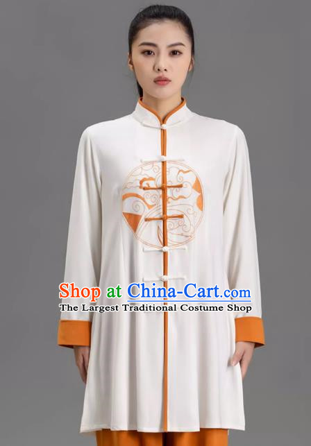 Tai Chi Clothing Fashion Design Performance Clothing Contrast Color Matching Suit Chinese Style Long Section