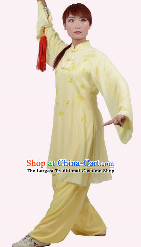 Tai Chi Clothing Women Summer Embroidery Practice Clothing Performance Competition Clothing Practice Martial Arts Martial Arts Clothing