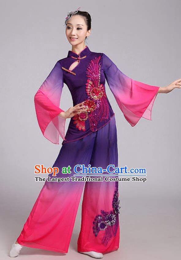 Classical Dance Dance Costume Middle Aged And Elderly Fan Dance Square Dance National Dance Performance Costume Yangko Costume Female