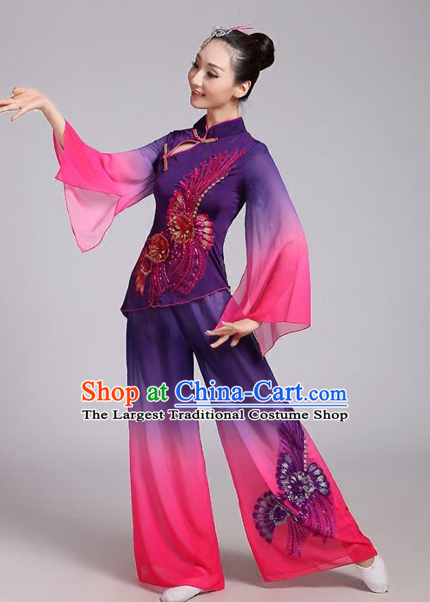 Classical Dance Dance Costume Middle Aged And Elderly Fan Dance Square Dance National Dance Performance Costume Yangko Costume Female