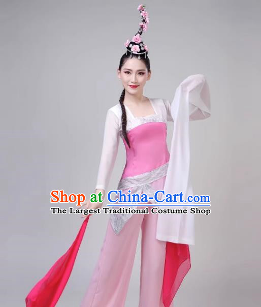 Classical Dance Costume Female Elegant Water Sleeve Performance Costume National Group Dance Taoli Cup Stage Taoyao Performance Costume