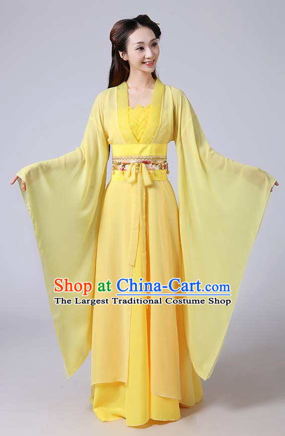 Heroine Little Dragon Girl White Liu Yifei Ancient Costume Seven Fairies Costume