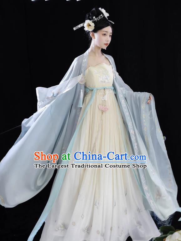 China Woman Hanfu Tang Dynasty Court Empress Dress Ancient Imperial Consort Garment Costumes