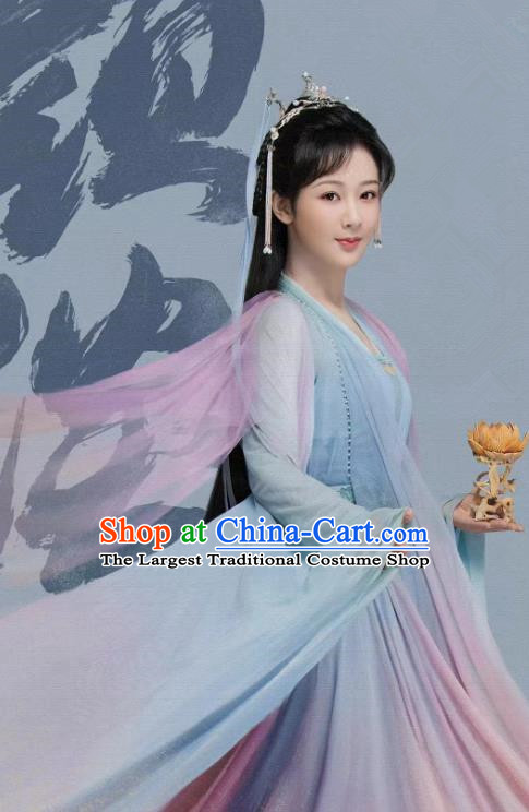 Xian Xia Drama Immortal Samsara Yan Dan Clothing Ancient China TV Series Goddess Costume Woman Hanfu Dress