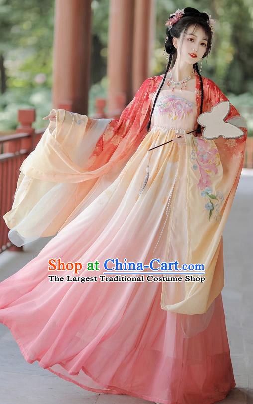China Tang Dynasty Princess Clothing Traditional Hanfu Woman Costume Ancient Fairy Dresses