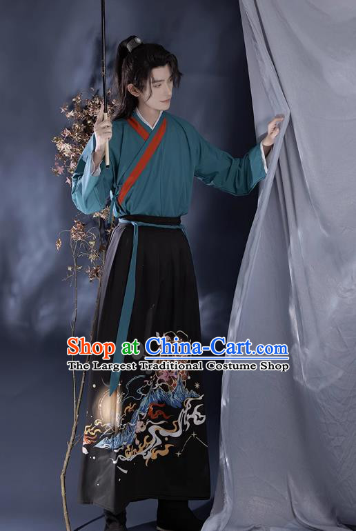 China Song Dynasty Prince Clothing Wuxia TV Series Swordsman Hanfu Ancient Scholar Costumes