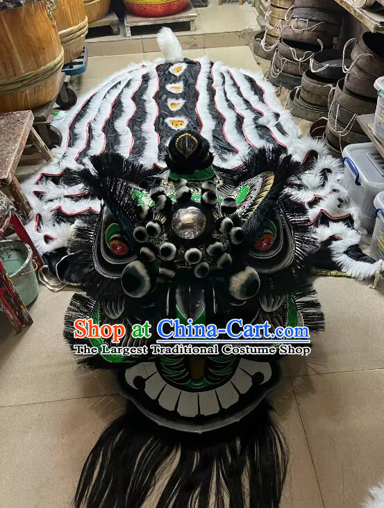 China New Year Fut San Lion Top Competition and Parade Zhang Fei Lion Dance Costume Complete Set