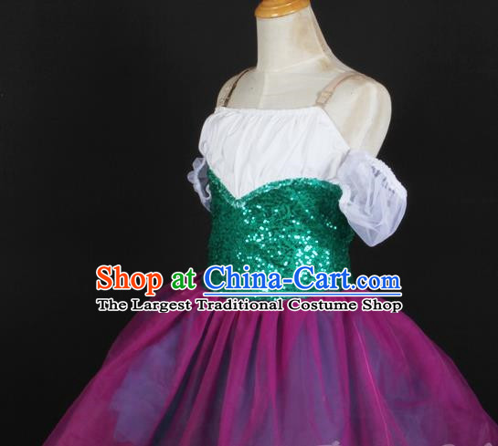 Children Princess Dress Gauze Skirt Spring And Summer Girls Fluffy Ballet Costume Stage Costume