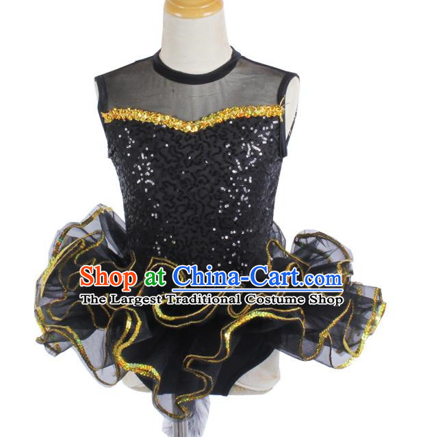 Children Girls Sequin Spring And Summer Tutu Skirt Stage Costume Ballet Dance Skirt Performance Costume