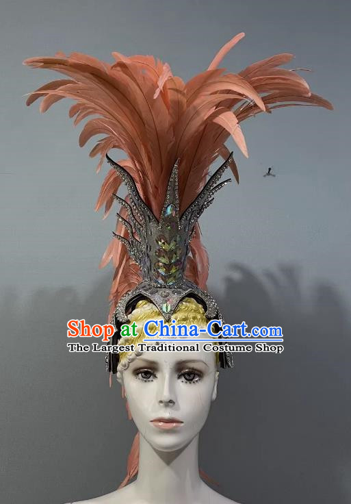 Mahogany Prologue Show Show Feather Headdress Dance Team Samba Costumes Mardi Gras Halloween