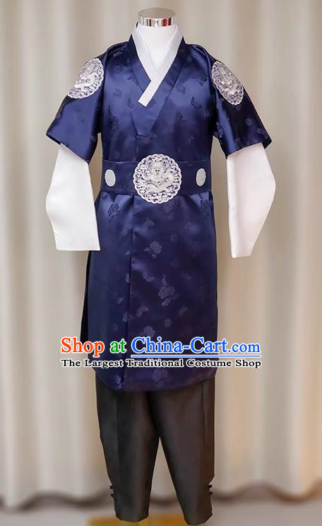 Men Groom Long Hanbok Show Prince Clothes Stage Host