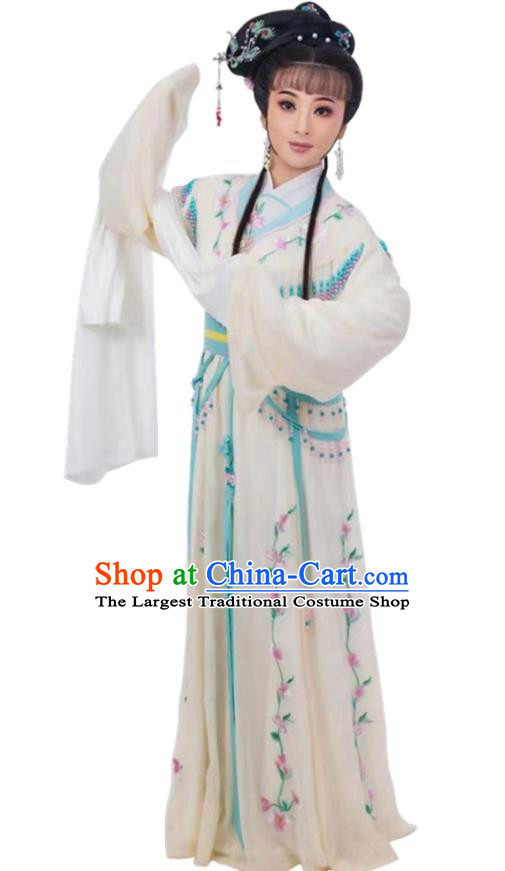 Beige Huadan Costume Yue Opera Miss Xiaodan Costume Chinese Style Ancient Costume