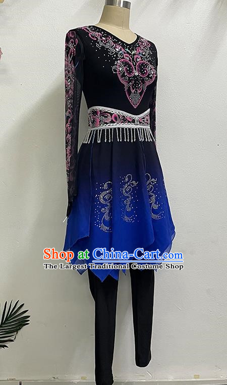 Uighur Performance Elegant Self Cultivation National Style Art Test Practice China Xinjiang Performance Dance Costume