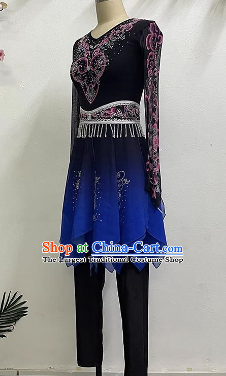 Uighur Performance Elegant Self Cultivation National Style Art Test Practice China Xinjiang Performance Dance Costume