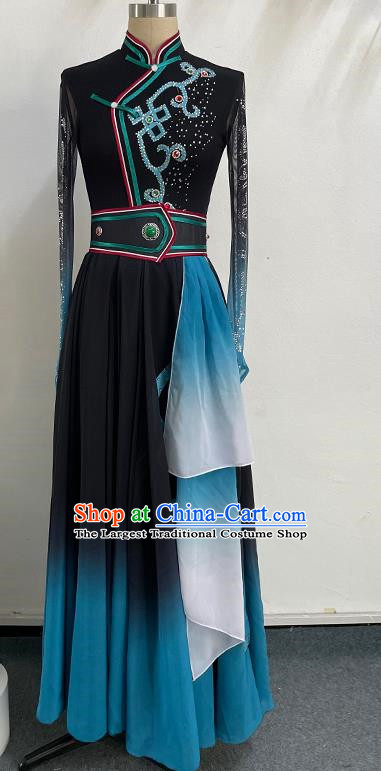 China Mongolian Dance Costume Ethnic Style Dance Costume Chopsticks Dance Elegant Big Swing Self Cultivation Art Test Practice Performance Costume