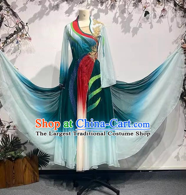 Han and Tang Dynasties Large Skirts Elegant Ancient Style Repertoire Art Examination Performance Costumes Picking Chrysanthemums Under The Eastern Fence China Classical Dance Performance Costumes