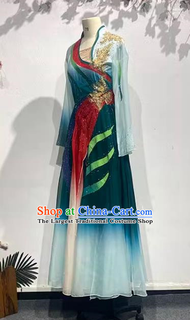 Han and Tang Dynasties Large Skirts Elegant Ancient Style Repertoire Art Examination Performance Costumes Picking Chrysanthemums Under The Eastern Fence China Classical Dance Performance Costumes