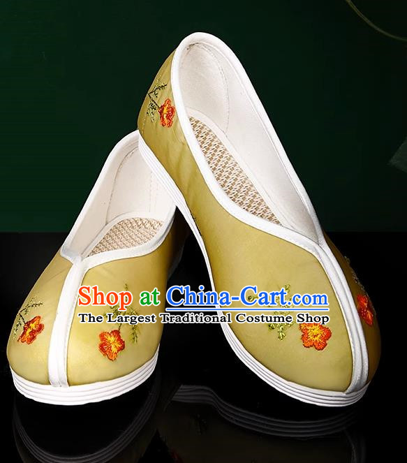 Women Hanfu Silk Embroidered Cloth Shoes
