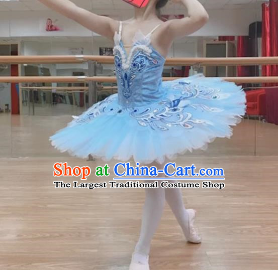 Bluebird Ballet Tutu Skirt Children Competition Children Little Swan Tutu Skirt Girls Professional Swan Lake Performance Clothing