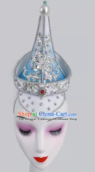 Mongolian Dance Gradient Color Hat Art Test Minority Dance Performance Performance Hat Headdress