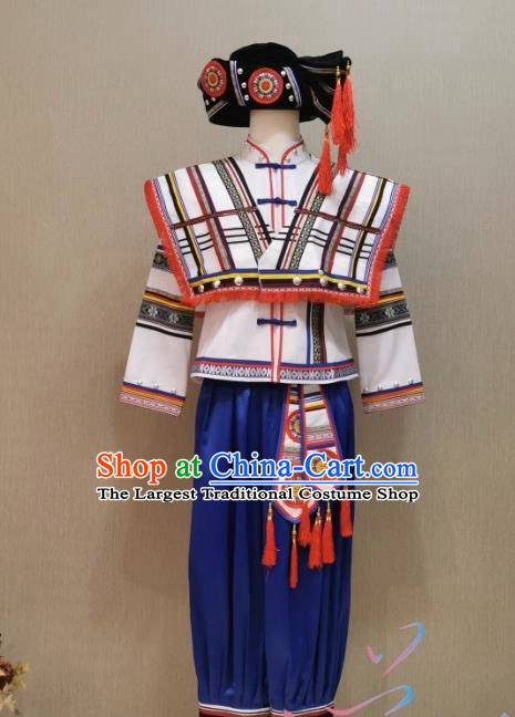 56 Minority Costumes Jinuo Yugur Tujia Men Dance Costumes