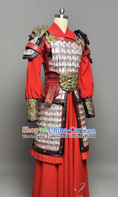 Film and Television Costume Adult Armor General Soldier Hua Mulan Same Costume Armor Costume