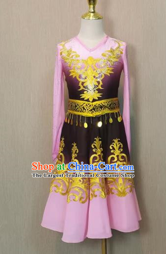 Xinjiang Dance Costumes For Children and Girls Uyghur Small Guli Hui Uyghur Dance Costumes