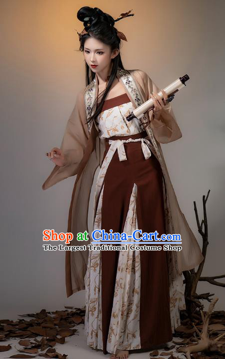 China Traditional Woman Hanfu Ancient Young Mistress Dresses Song Dynasty Garment Costumes Complete Set