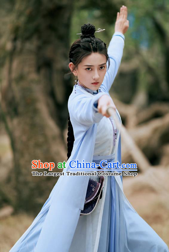 Wuxia TV Series Fei Hu Wai Zhuan Yuan Ziyi Clothing China Ancient Swordswoman Costumes Traditional Heroine Dresses
