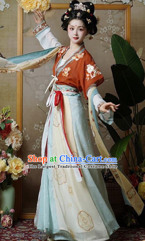 Woman Hanfu Dress China Tang Dynasty Princess Chang Le Clothing Ancient Palace Lady Costumes
