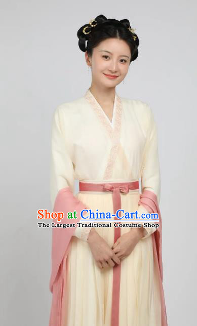 China Romantic TV Series New Life Begins Yu Ping Clothing Ancient Song Dynasty Maid Lady Costumes
