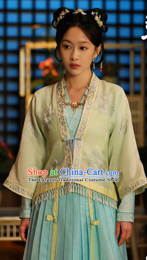 China Ancient Noble Lady Dress Song Dynasty Costumes Romantic TV Series New Life Begins Infanta Song Wu Clothing