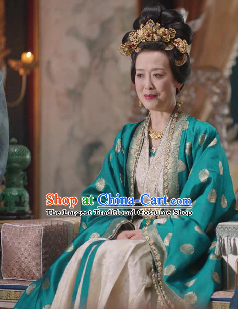 China Traditional Hanfu Costumes Romantic TV Series New Life Begins Dowager Countess Clothing Ancient Elder Woman Dresses