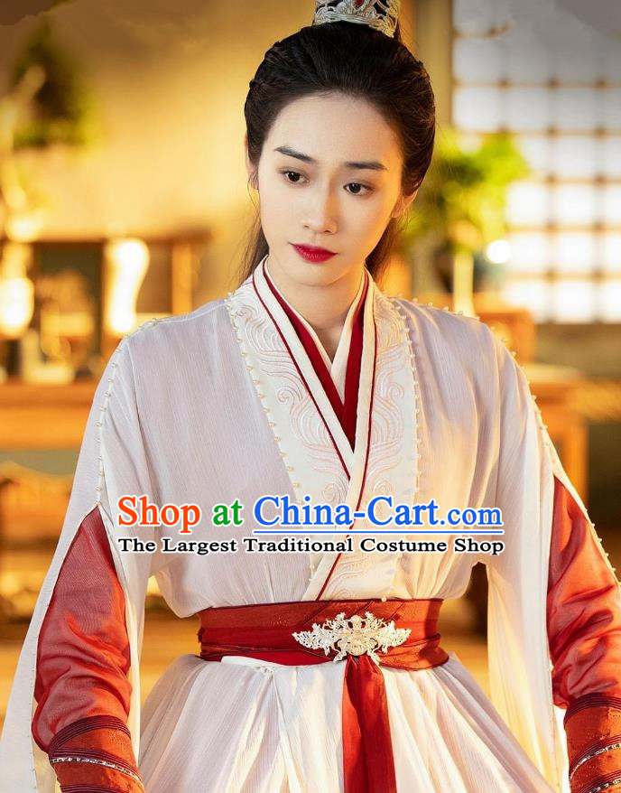 China Ancient Swordswoman Dress Romantic TV Series New Life Begins Shangguan Jing Clothing Female Warrior Costumes