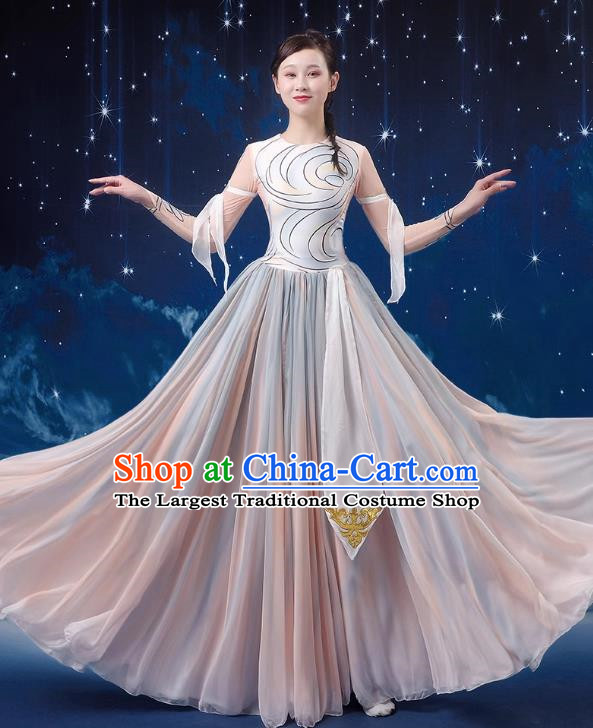 Classical Dance Performance Costume Female Chinese Style Art Examination Chorus Dance Costume Modern Opening Dance Big Swing Skirt