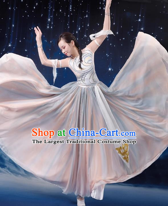 Classical Dance Performance Costume Female Chinese Style Art Examination Chorus Dance Costume Modern Opening Dance Big Swing Skirt