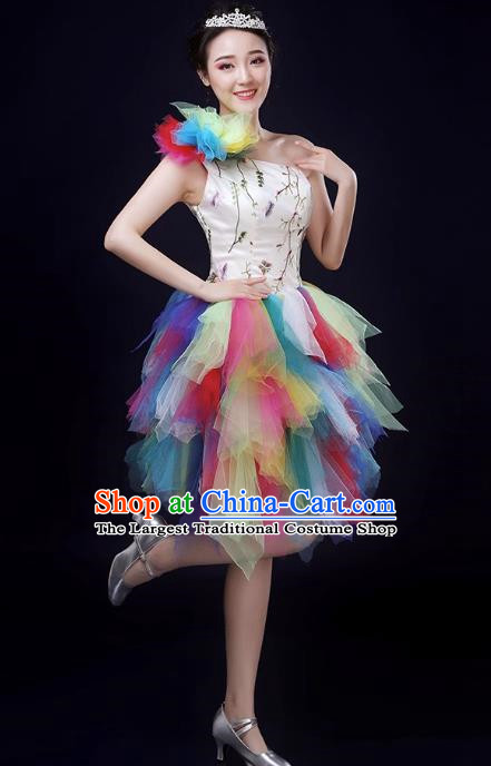 Opening Dance Large Swing Skirt Modern Dance Performance Costume Female Atmospheric Stage Chorus Singing Dance Performance